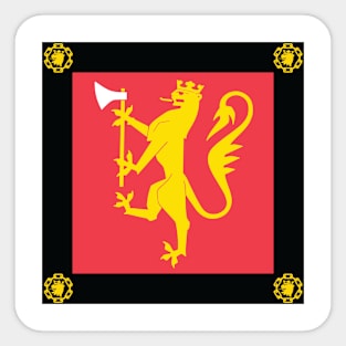 Standard of the Hærens Operasjonsstøtteavdeling flagg. Sticker